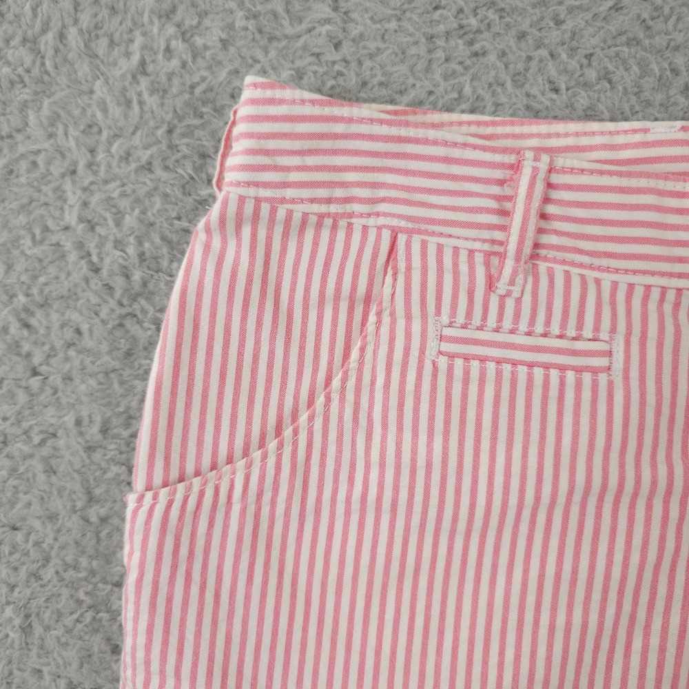 Columbia PFG Shorts Women 6 Pink White Striped Super Bonehead Outdoors Casual 6" - Picture 9 of 16